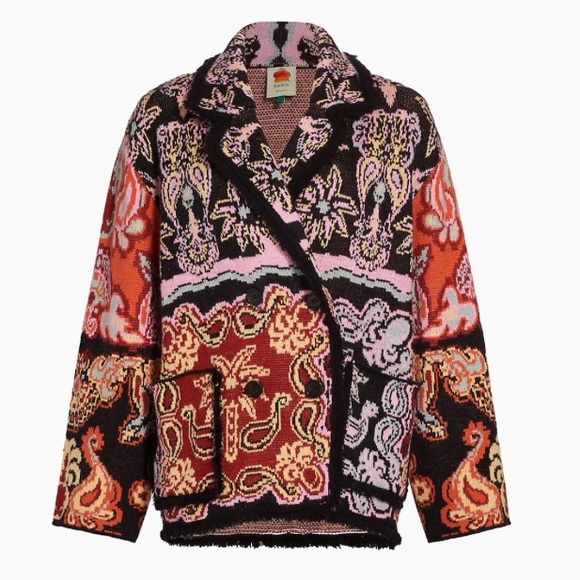 FARM Rio | Jackets & Coats | Farm Rio Sweet Mermaids Knit Blazer Jacket ...